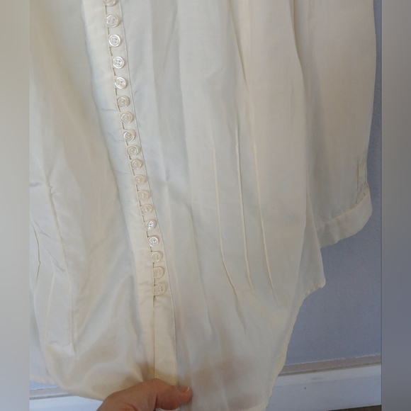 New York & Company silky blouse in sand,  Size M - Picture 3 of 4
